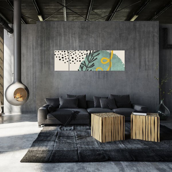 Obraz - Arkusze abstrakcyjne N⁰1 (170x50 cm)