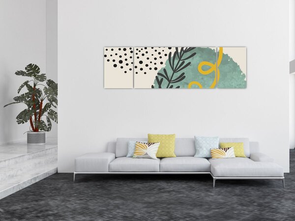 Obraz - Arkusze abstrakcyjne N⁰1 (170x50 cm)