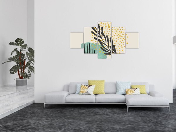 Obraz - Arkusze abstrakcyjne N⁰3 (125x70 cm)