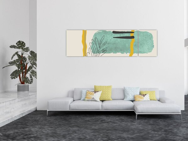 Obraz - Arkusze abstrakcyjne N⁰2 (170x50 cm)