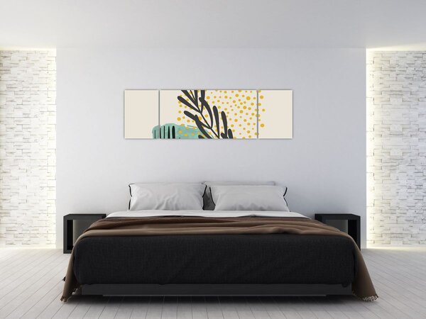 Obraz - Arkusze abstrakcyjne N⁰3 (170x50 cm)