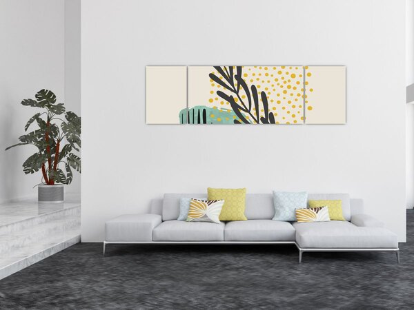 Obraz - Arkusze abstrakcyjne N⁰3 (170x50 cm)