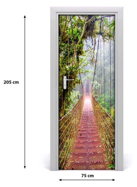 Naklejka fototapeta na drzwi Most wiszący