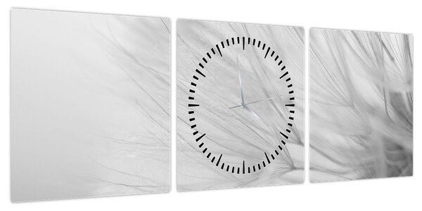 Obraz - Mniszek lekarski (z zegarem) (90x30 cm)