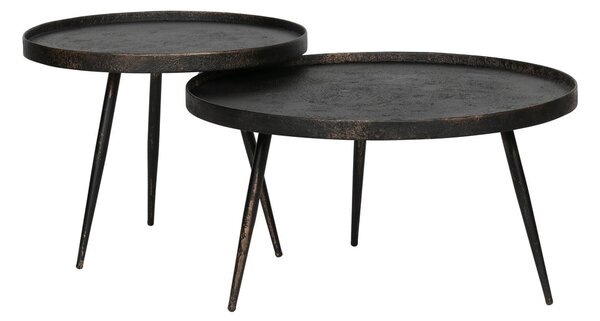 Czarny okrągły stolik ø 58 cm Bounds – WOOOD