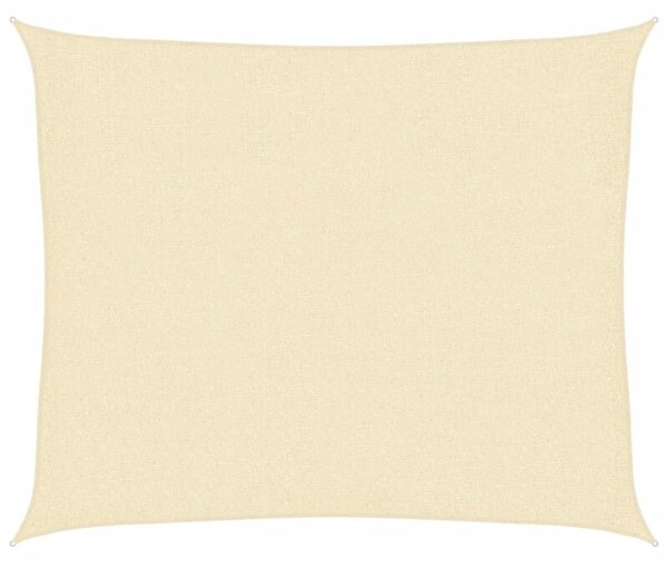 Żagiel przeciwsłoneczny, 160 g/m², kremowy, 2,5x3 m, hdpe
