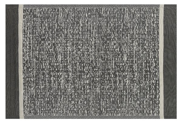 Dywan zewnętrzny prostokątny 120x180cm materiał syntetyczny czarno-biały Ballari Beliani