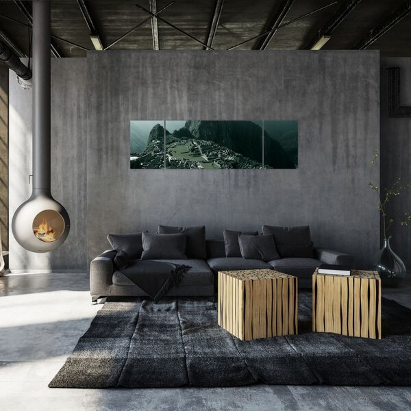 Obraz - Lamy w Machu Picchu w Peru (170x50 cm)