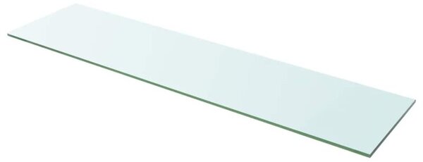 Szklany, bezbarwny panel, 100x25 cm