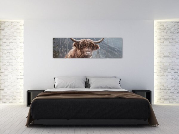 Obraz - Krowa góralska (170x50 cm)