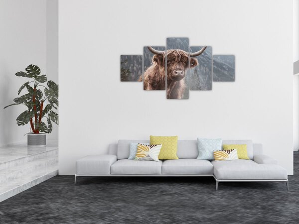 Obraz - Krowa góralska (125x70 cm)