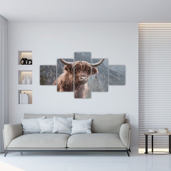 Obraz - Krowa góralska (125x70 cm)