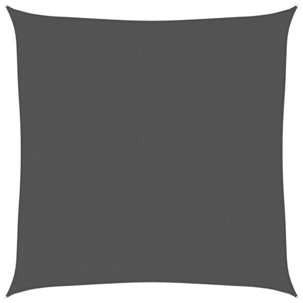 Żagiel przeciwsłoneczny, 160 g/m², czarny, 5x5 m, hdpe