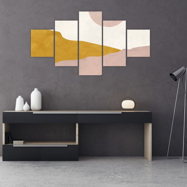 Obraz - Góry akwarelowe N⁰3 (125x70 cm)