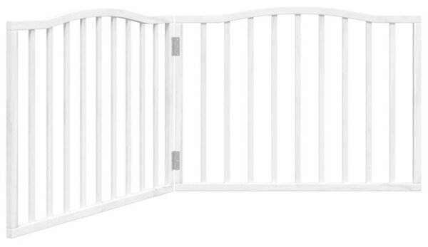 Składana bramka zabezpieczająca dla psa, 2 panele, biała, 160cm