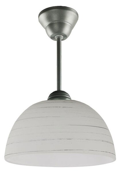 Szklana lampa wisząca E501-Cyrkonix - popiel