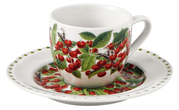 Zestaw 4 porcelanowych filiżanek ze spodkami Brandani Le Primizie