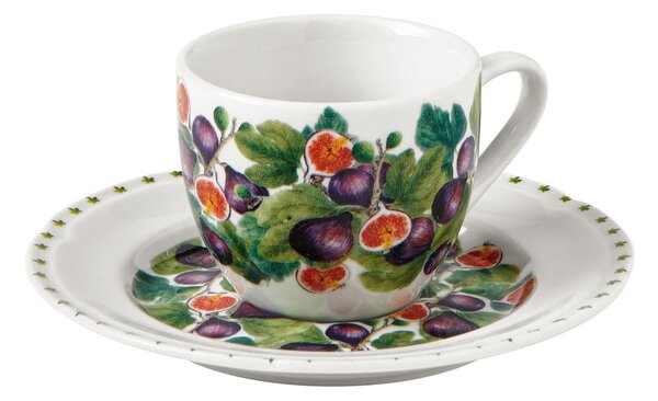 Zestaw 4 porcelanowych filiżanek ze spodkami Brandani Le Primizie
