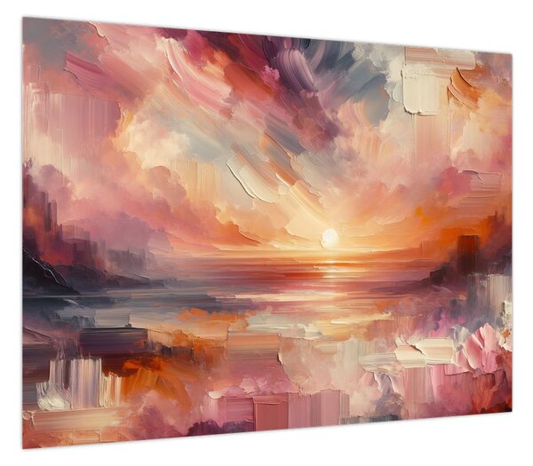 Obraz - Malowane zorze (70x50 cm)