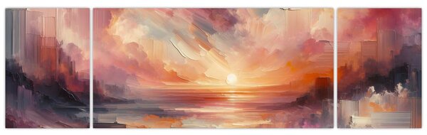 Obraz - Malowane zorze (170x50 cm)