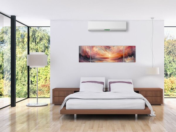 Obraz - Malowane zorze (170x50 cm)