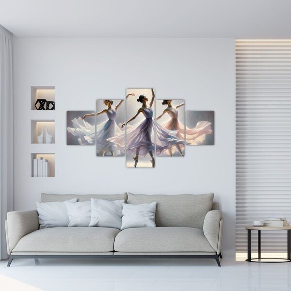 Obraz - Trzy baletki (125x70 cm)