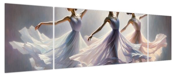 Obraz - Trzy baletki (170x50 cm)
