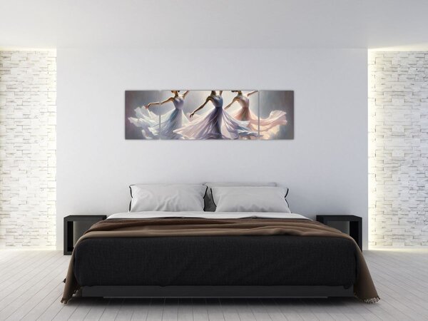 Obraz - Trzy baletki (170x50 cm)