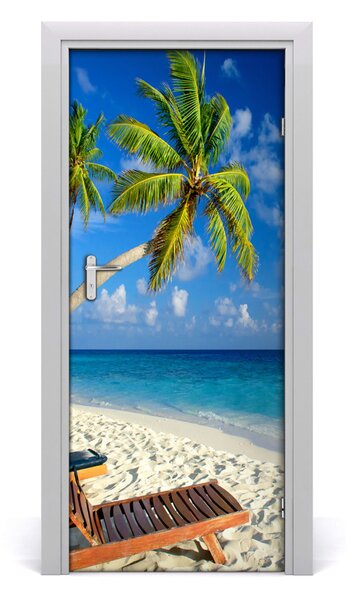 Naklejka fototapeta na drzwi Tropikalna plaża