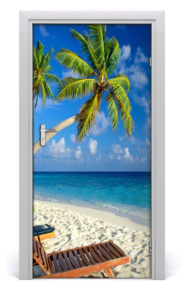 Naklejka fototapeta na drzwi Tropikalna plaża