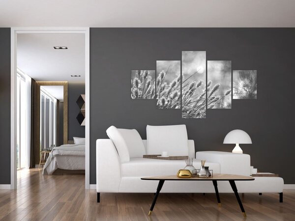 Obraz - Beżowa miękka trawa N⁰1 (125x70 cm)