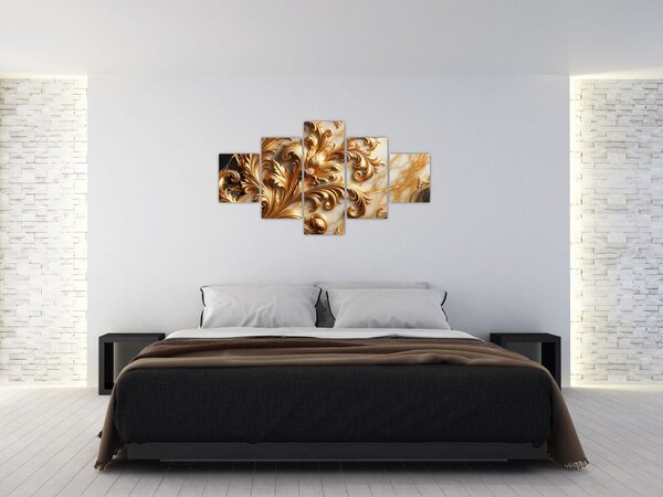 Obraz - Marmur ze złotem (125x70 cm)