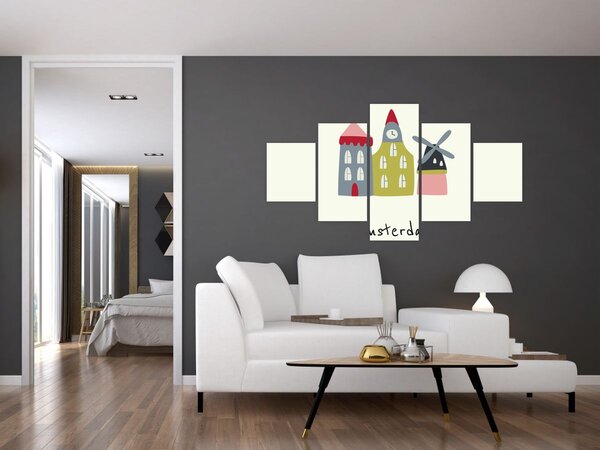 Obraz - Miasta Europy N⁰4 (125x70 cm)