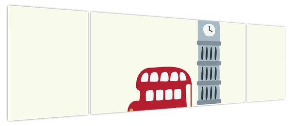 Obraz - Miasta Europy N⁰3 (170x50 cm)