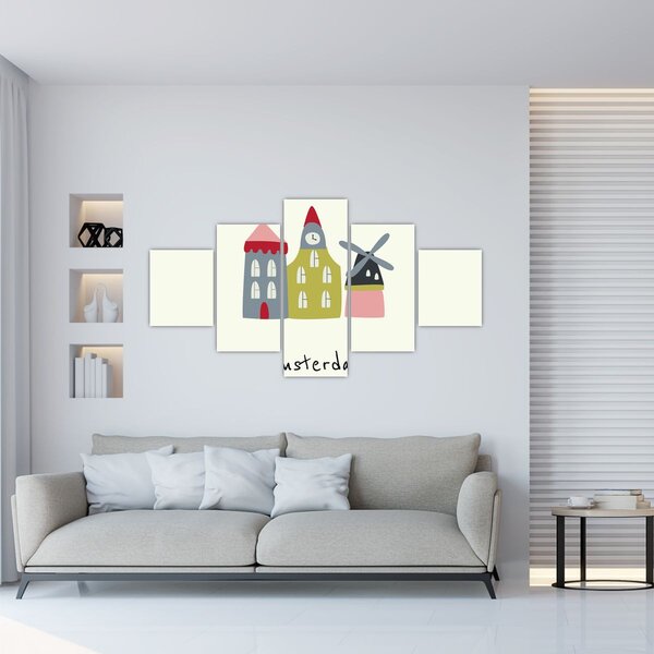 Obraz - Miasta Europy N⁰4 (125x70 cm)