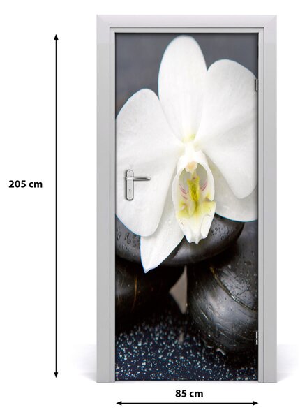 Nalepka Naklejka fototapeta na drzwi Orchidea zen