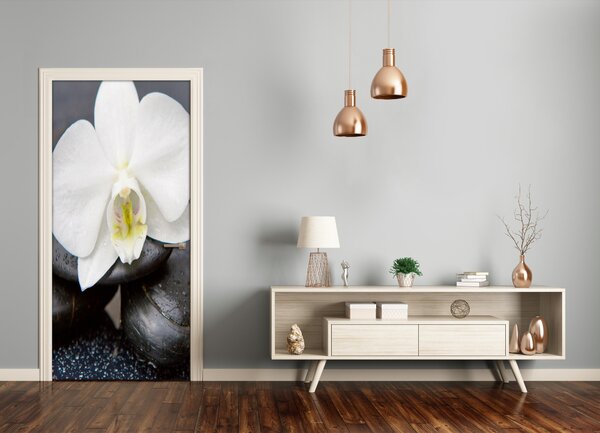 Nalepka Naklejka fototapeta na drzwi Orchidea zen