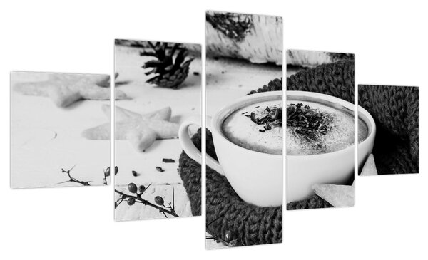 Obraz - Zimowe cappuccino (125x70 cm)