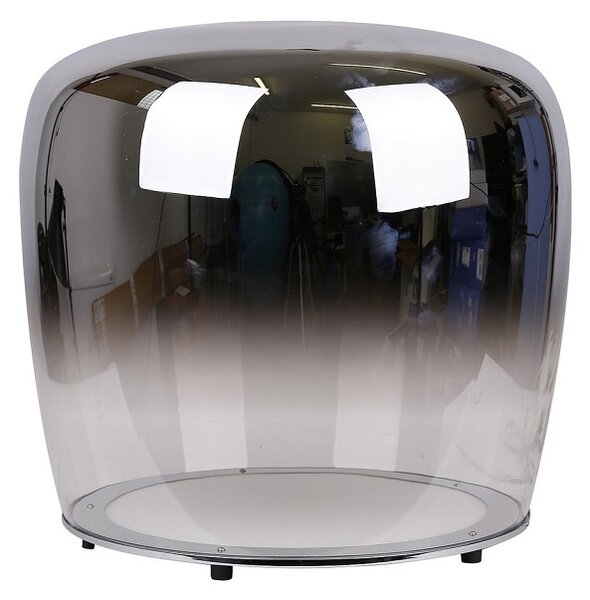 Lampa stołowa czarna szklana kula LED - V046-Idako