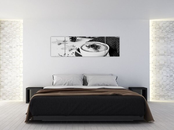 Obraz - Zimowe cappuccino (170x50 cm)