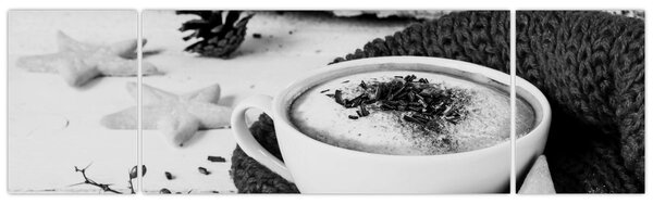 Obraz - Zimowe cappuccino (170x50 cm)