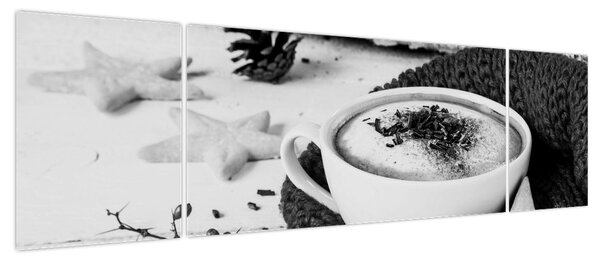 Obraz - Zimowe cappuccino (170x50 cm)