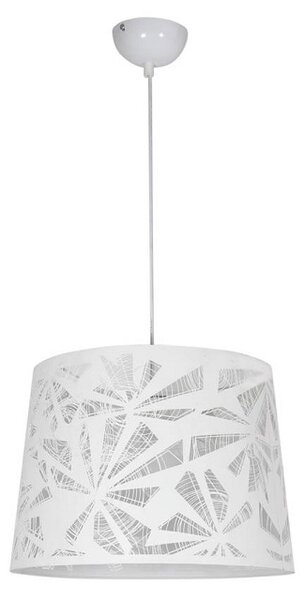 Metalowa lampa wisząca z wzorzystym abażurem - V051 P5-F18