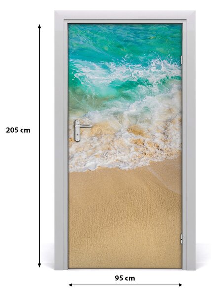 Naklejka na drzwi samoprzylepna Plaża i morze