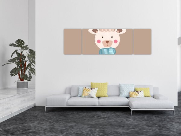 Obraz - Mysz z szalikiem (170x50 cm)