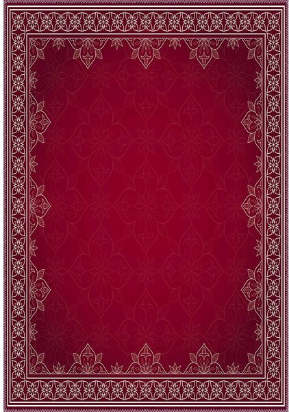Czerwony dywan Vitaus Emma, 80x120 cm