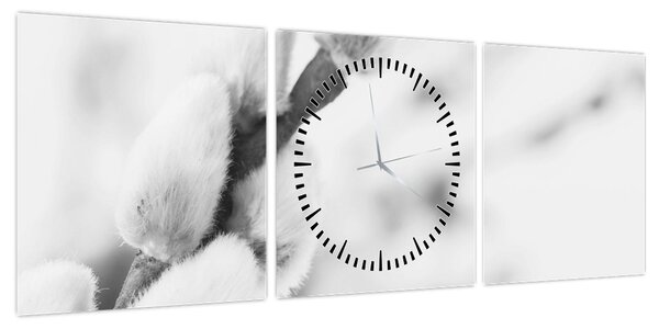 Obraz - Początek wiosny (z zegarem) (90x30 cm)