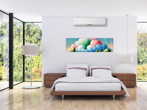 Obraz - Krajobraz z chmurą (170x50 cm)