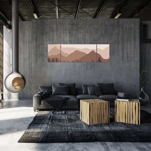 Obraz - Góry Brunatne N⁰1 (170x50 cm)