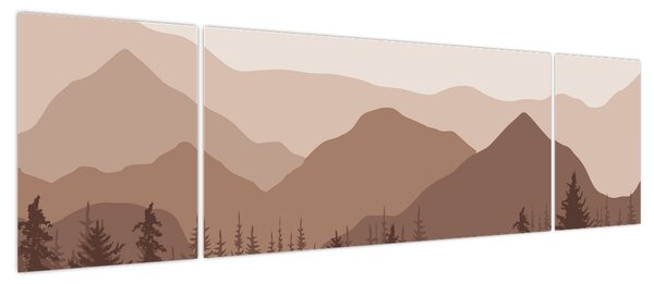 Obraz - Góry Brunatne N⁰1 (170x50 cm)